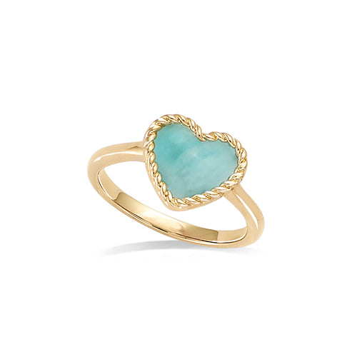 "Love wrap sea blue" ring