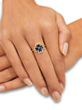 "Sapphire Bloom" ring