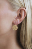 "Grace" earrings – matte gold - 18K gold plated