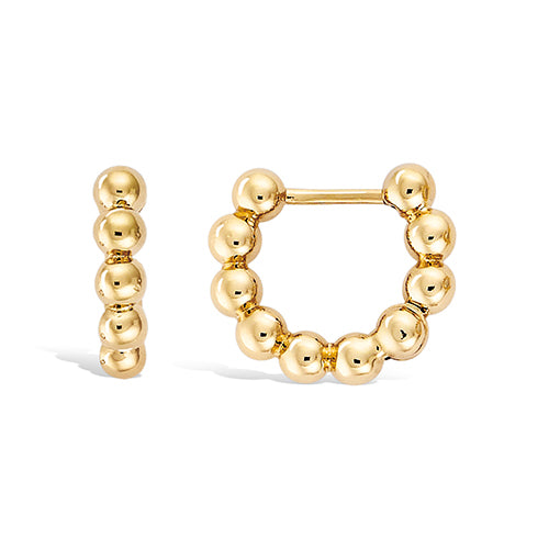 "Golden bead" earrings