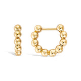 "Golden bead" earrings