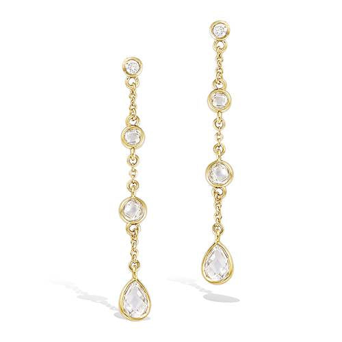 „Emerald Cascade“ Ohrringe – Elegante Statement-Ohrringe in 18K vergoldetem Gold