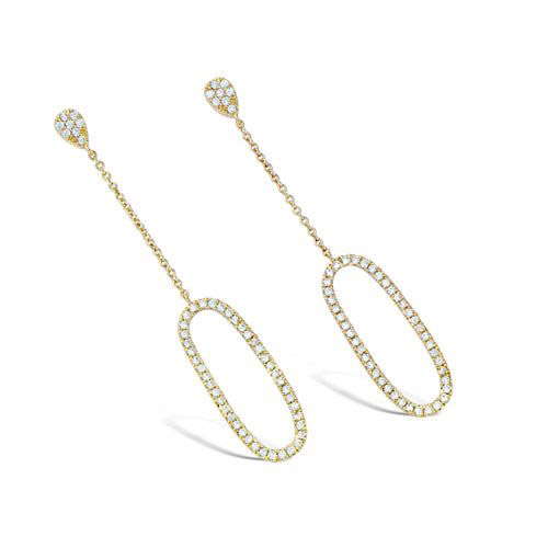 „Emerald Cascade“ Ohrringe – Elegante Statement-Ohrringe in 18K vergoldetem Gold