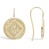 "Grace" earrings – matte gold - 18K gold plated