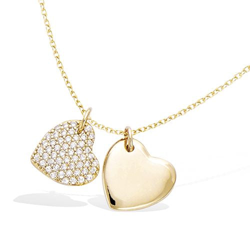 "Double hearts" ketting