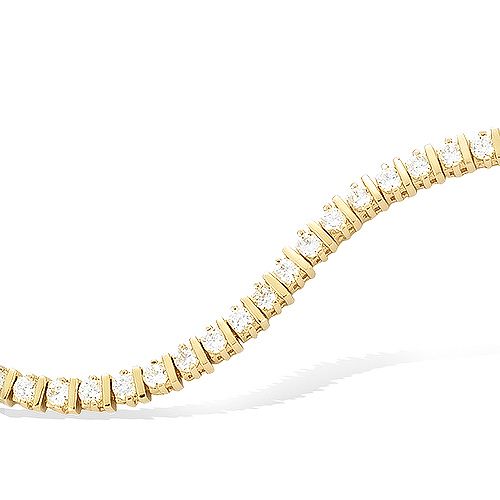 "Celva" tennis bracelet - 18K gold plated