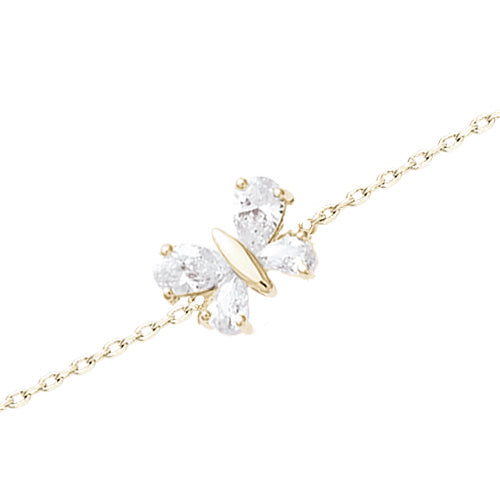 Crystal butterfly bracelet