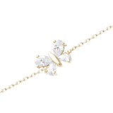Crystal butterfly bracelet