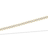 Klassieke Ronde Tennisarmband - Zirkonia - 18K verguld goud