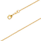 18K gold plated gold chain - length 42 cm