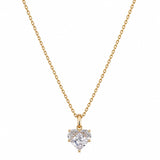 Azelie Hart Ketting – 18K Verguld Goud met Zirkonia