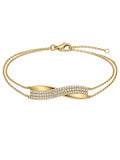 Twisted Luxe Armband - Zirkonia - 18K Verguld Goud