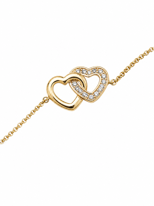 Eternal Hearts - Armband - 18K Verguld Goud