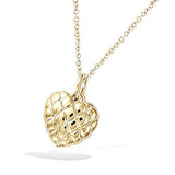 "Solid Heart" grootte S" ketting (2 groottes: S & M)