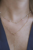 "Eternal Elegance" ketting – Parel - Zirkonia - 18K Verguld Goud