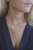 "Eternal Elegance" ketting – Parel - Zirkonia - 18K Verguld Goud