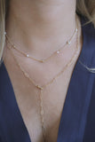"Eternal Elegance" ketting – Parel - Zirkonia - 18K Verguld Goud