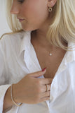 "Celva" tennisarmband - 18K goud verguld