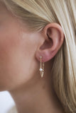 "Luminous Pearl" oorbellen – Zirkonia - Parel - 18K Verguld Goud