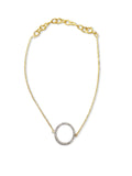 Diamant Circle armband - geelgoud/diamant (nog 1 op voorraad)