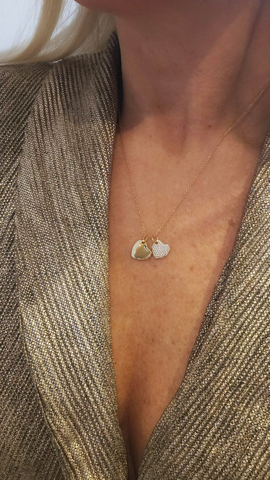 "Double hearts" ketting