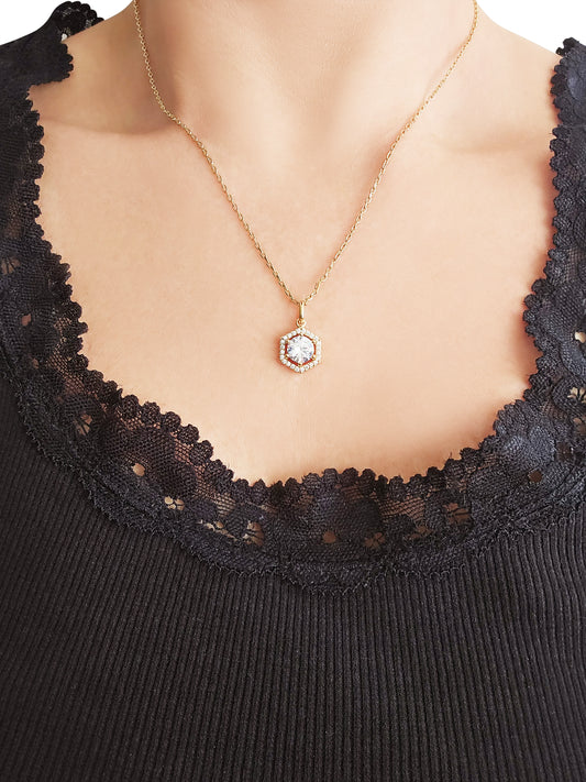 "Square gem" hanger (excl. ketting)