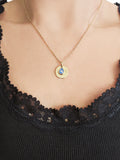 "Blue love drop" hanger (excl. ketting)