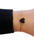 "Love wrap black" armband