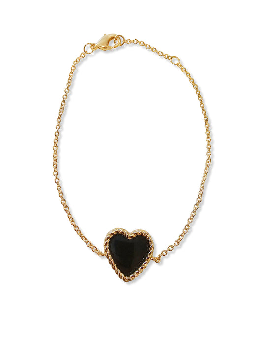 "Love wrap black" armband