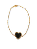 "Love wrap black" armband