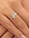 "Square gem" ring