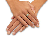 "Love wrap sea blue" ring