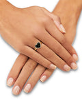 "Love wrap black" ring
