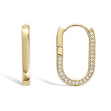 "Open oval" earrings