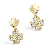 Pendientes «Emerald Cascade» - Elegantes pendientes llamativos en oro chapado de 18K