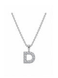Initial D Ketting - Letter Hanger Dames - 925 Zilver
