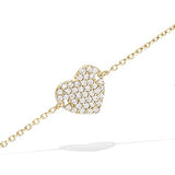 "Pave Heart" armband