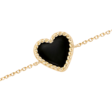 "Love wrap black" armband