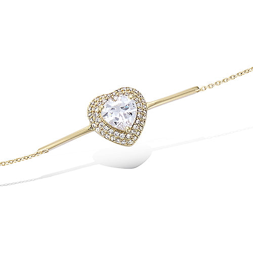 "Brilliant Heart" armband