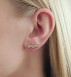 "Bold charm" earrings