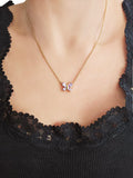 "Purple butterfly" ketting