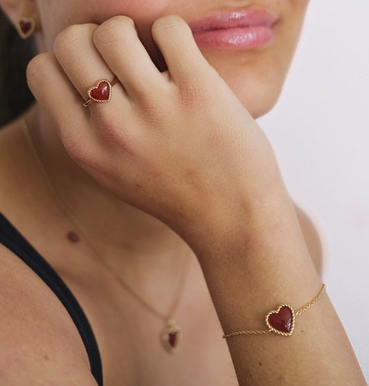 "Love wrap red" armband