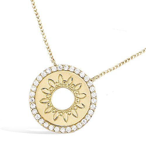 "Sparkling Sunshine" ketting  - 18K Verguld Goud