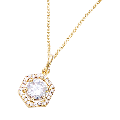 "Square gem" hanger (excl. ketting)