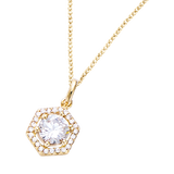 "Square gem" hanger (excl. ketting)