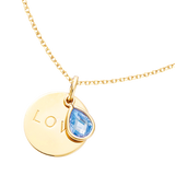 "Blue love drop" hanger (excl. ketting)