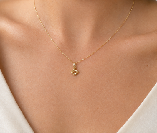 Auron Ketting - Symbool van verbinding - 18K Verguld Goud