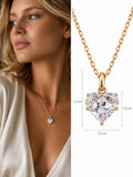 Azelie Hart Ketting – 18K Verguld Goud met Zirkonia