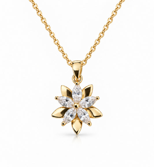 Virelle Ketting - Zirkonia - 18K Verguld Goud