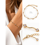 Serene Wave Armband – 18K Verguld met Zirkonia